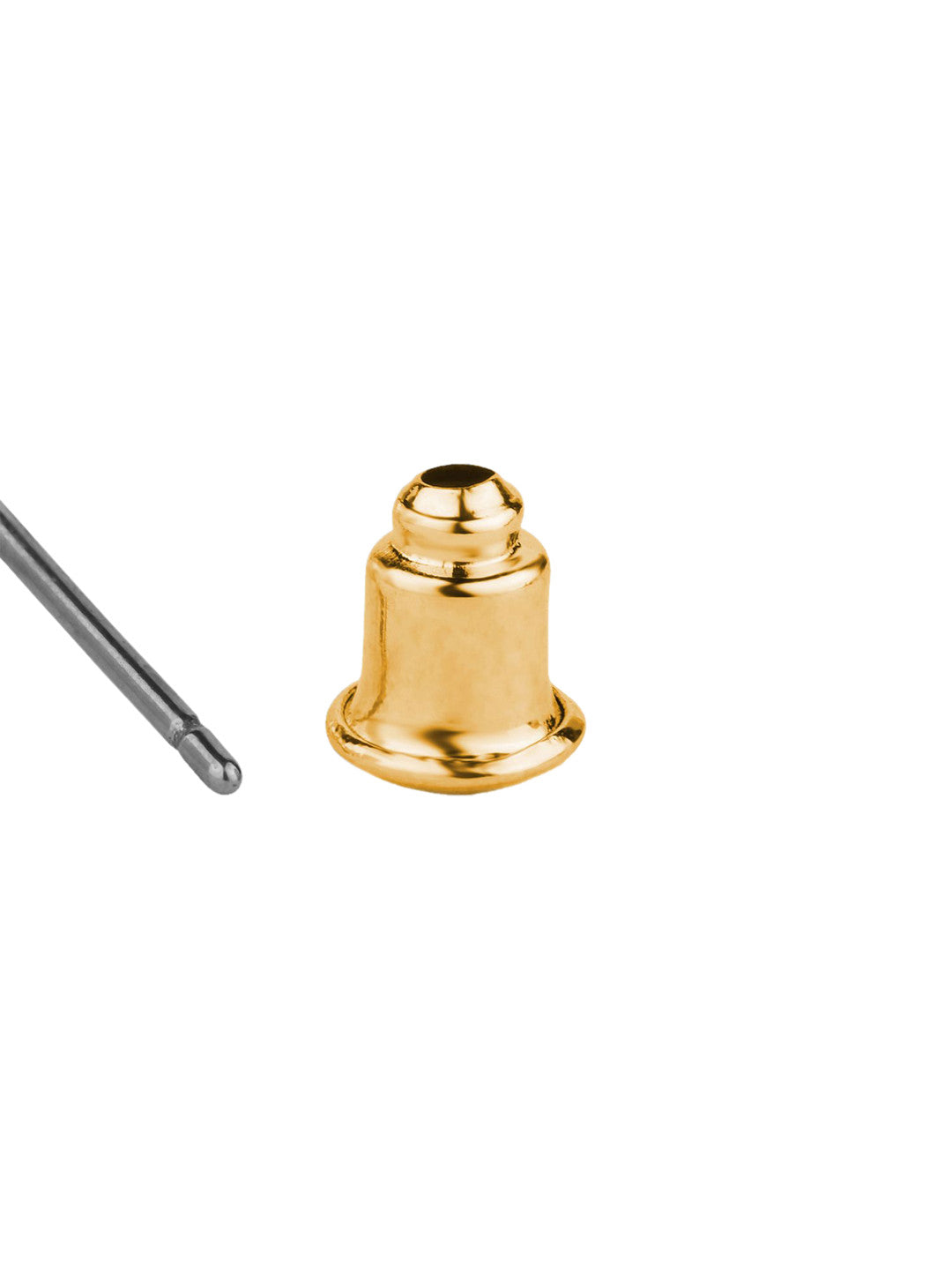 Contemporary Studs Earrings – Crystal Embellished – Gold-Toned – 1cm Length