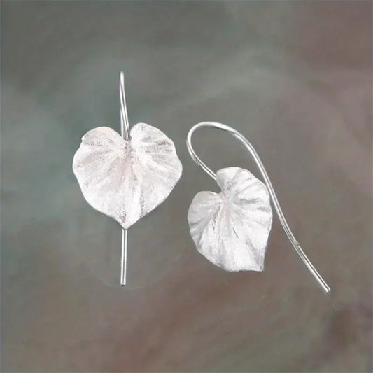Creatieve bladhanger oorbellen