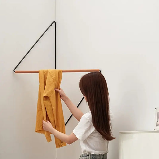 Corner Coat Rack Wall Mount - Modern Metal, Waterproof, Rustproof