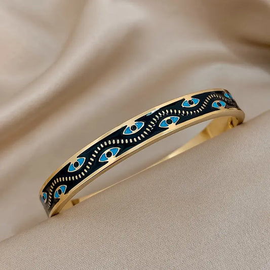 Stainless Steel Enamel Bracelet - Men Women Jewelry