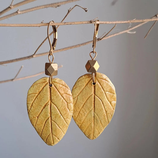 Papier-mache Earring-Mulberry-Dhokhra Leaf Earring