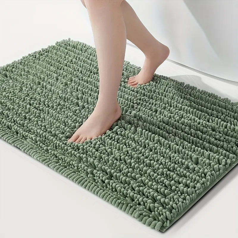 Plush Bath Mat - Non-Slip, Absorbent, Machine Washable