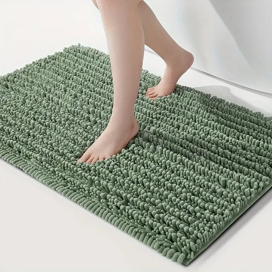 Plush Bath Mat - Non-Slip, Absorbent, Machine Washable