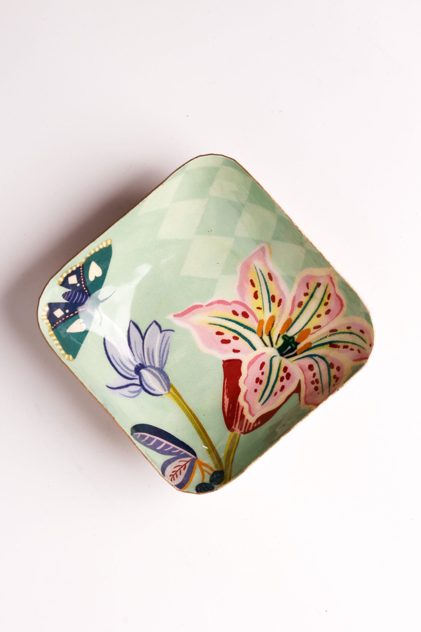 Bloom Room Metal Nut Bowl - Mint Green