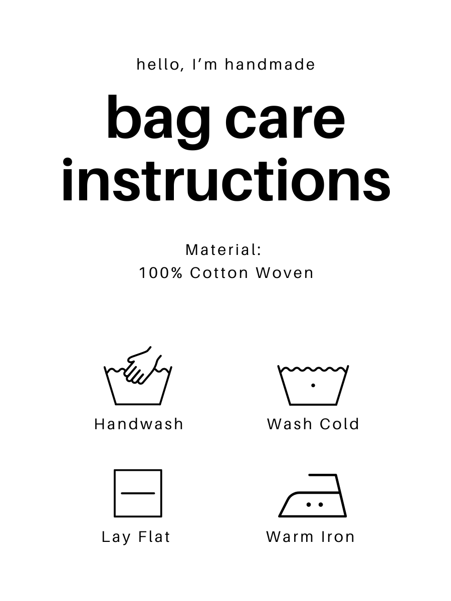 Woven Cotton Sling Bag - One Sectional Pocket