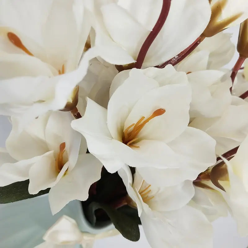 Artificial Silk Flowers Bouquet - Wedding Home Decor (6pcs)
