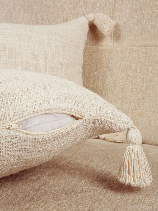 Decorative Pillow Cases – Rectangular – Breathable Cotton – 2-Piece Set, 20x12 Inch