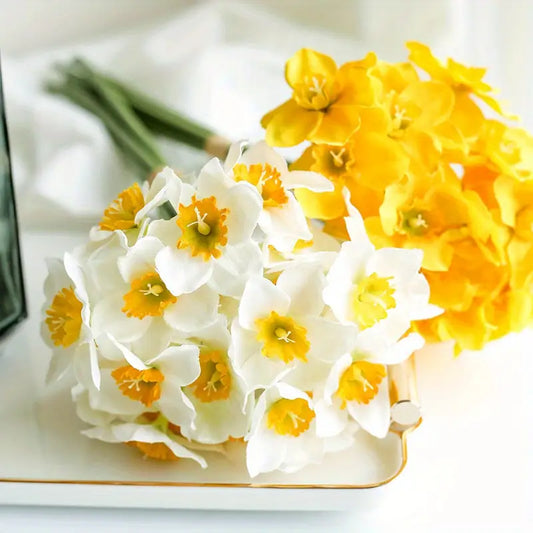 Silk Narcissus Artificial Flowers - Home, Wedding & Party Decor