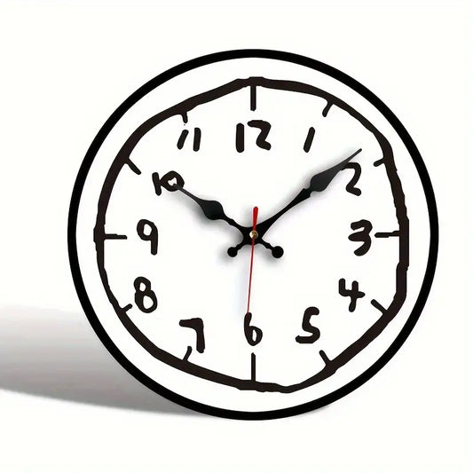 Modern Silent Wall Clock - 12 Inch Wood Clock Home Decor
