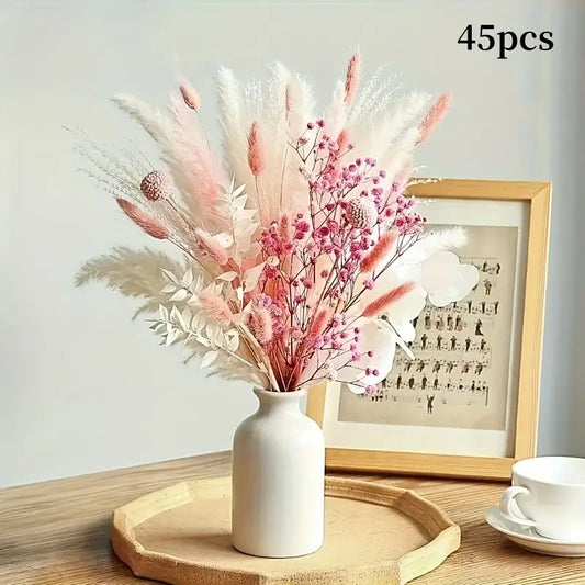 Pampas Grass Bouquet - Boho Wedding Decor - 45pcs