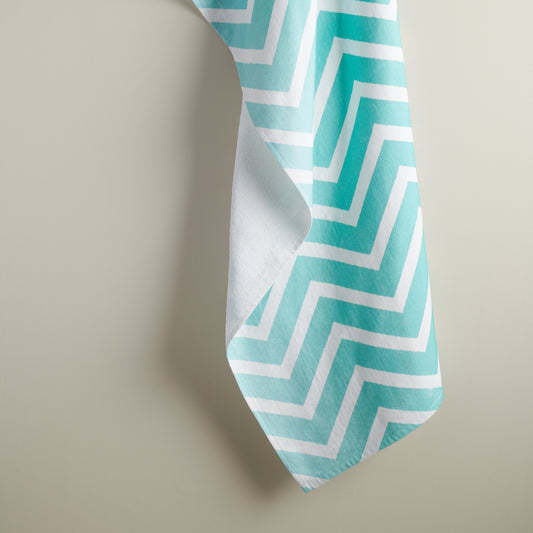 Cotton Hammam Terry Towel - XL, Chevron Pattern