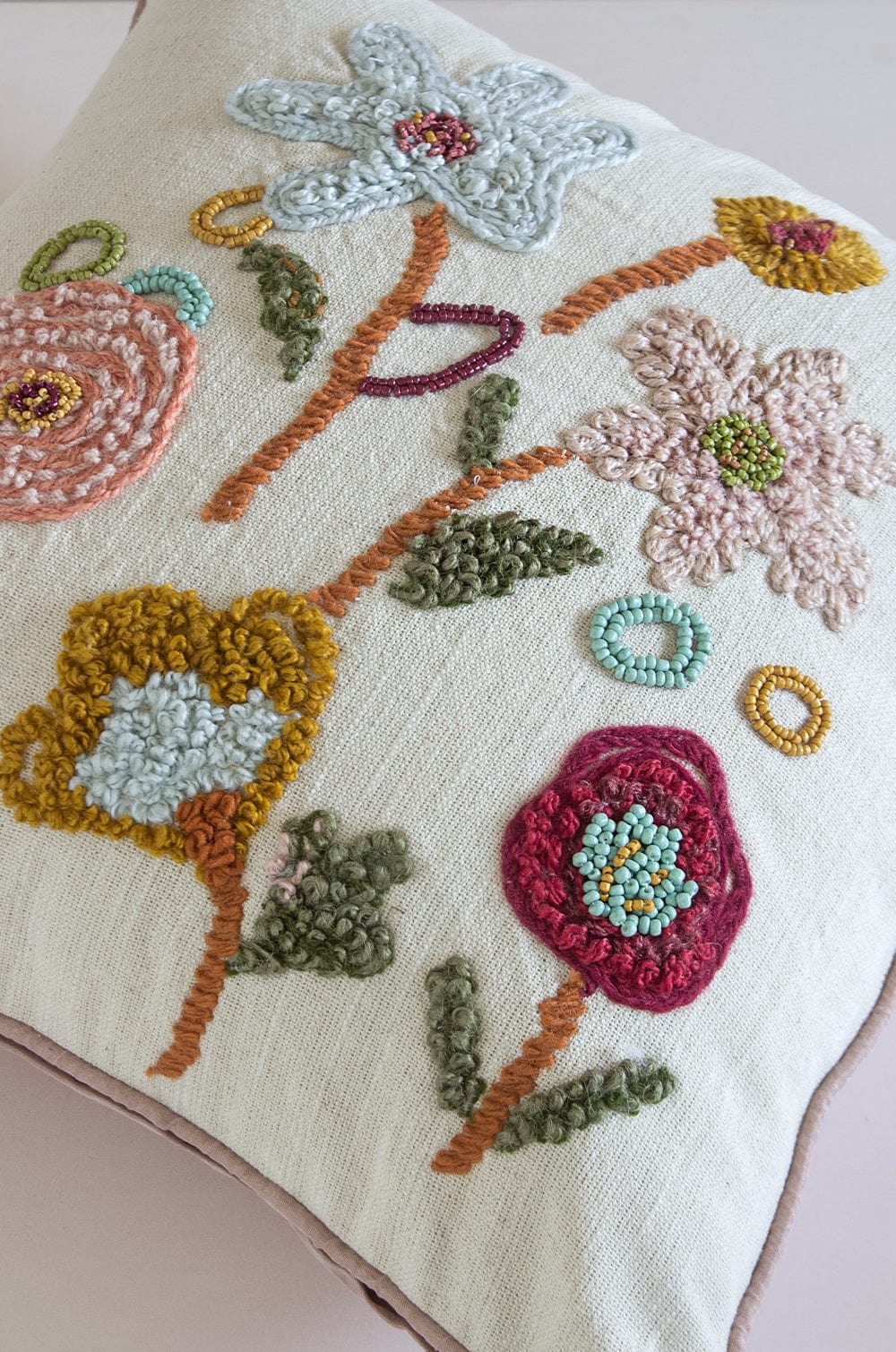 Jemima Embroidered Cushion Cover