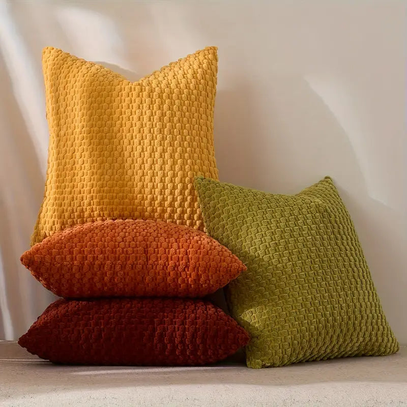 Corduroy Pillow Covers 4-Piece Set - Soft Decorative Throw Pillowcases