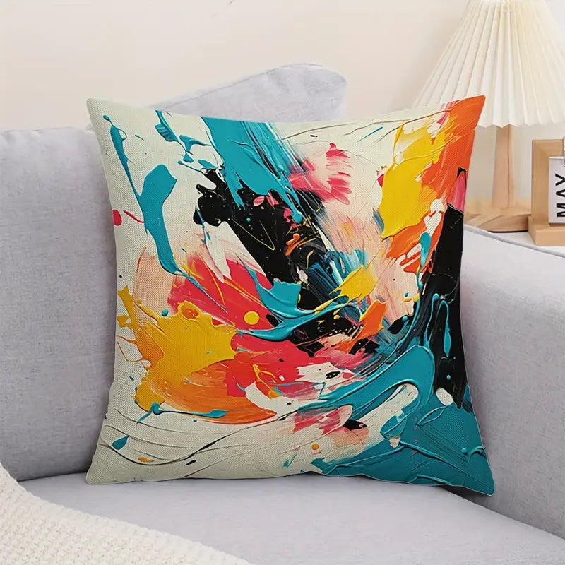 Abstract Throw Pillow Covers 4 Pack - Modern Decorative Cushion Cases