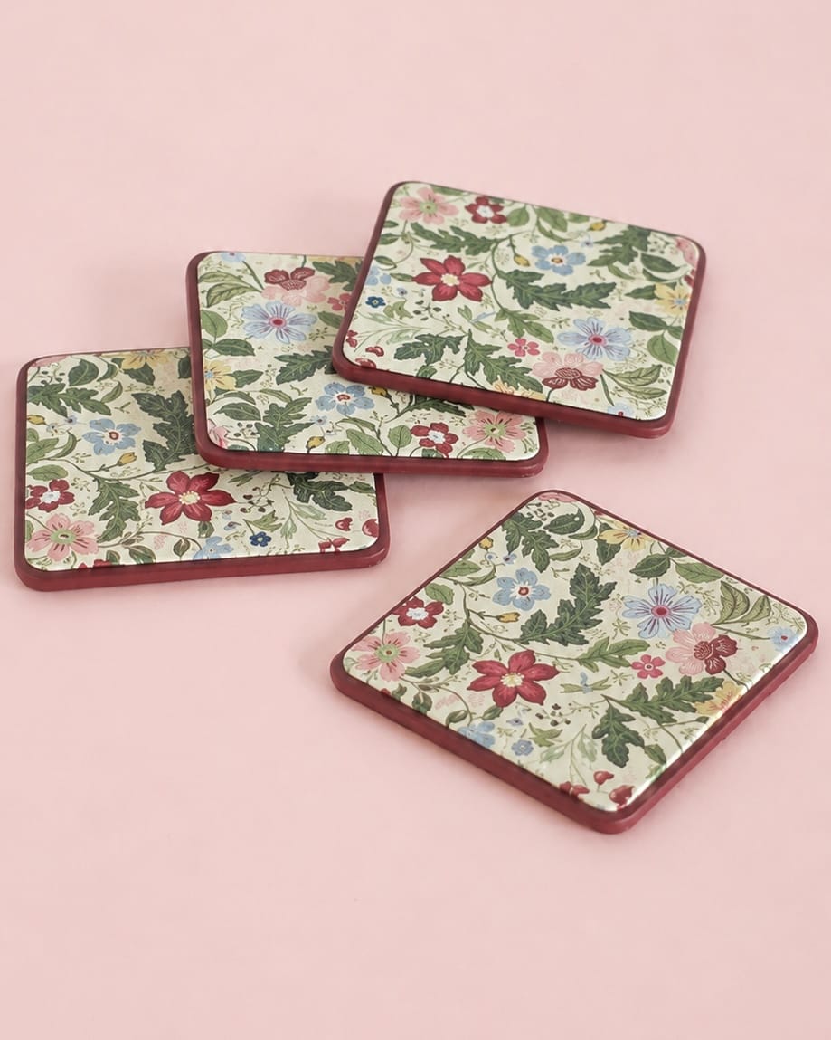 Botanica Vegan Leather Coasters - Set of 4