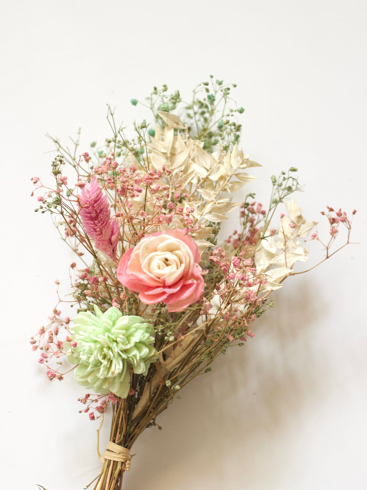 Dream Botanique Glass Vase with Botanical Flowers- Leaf Song