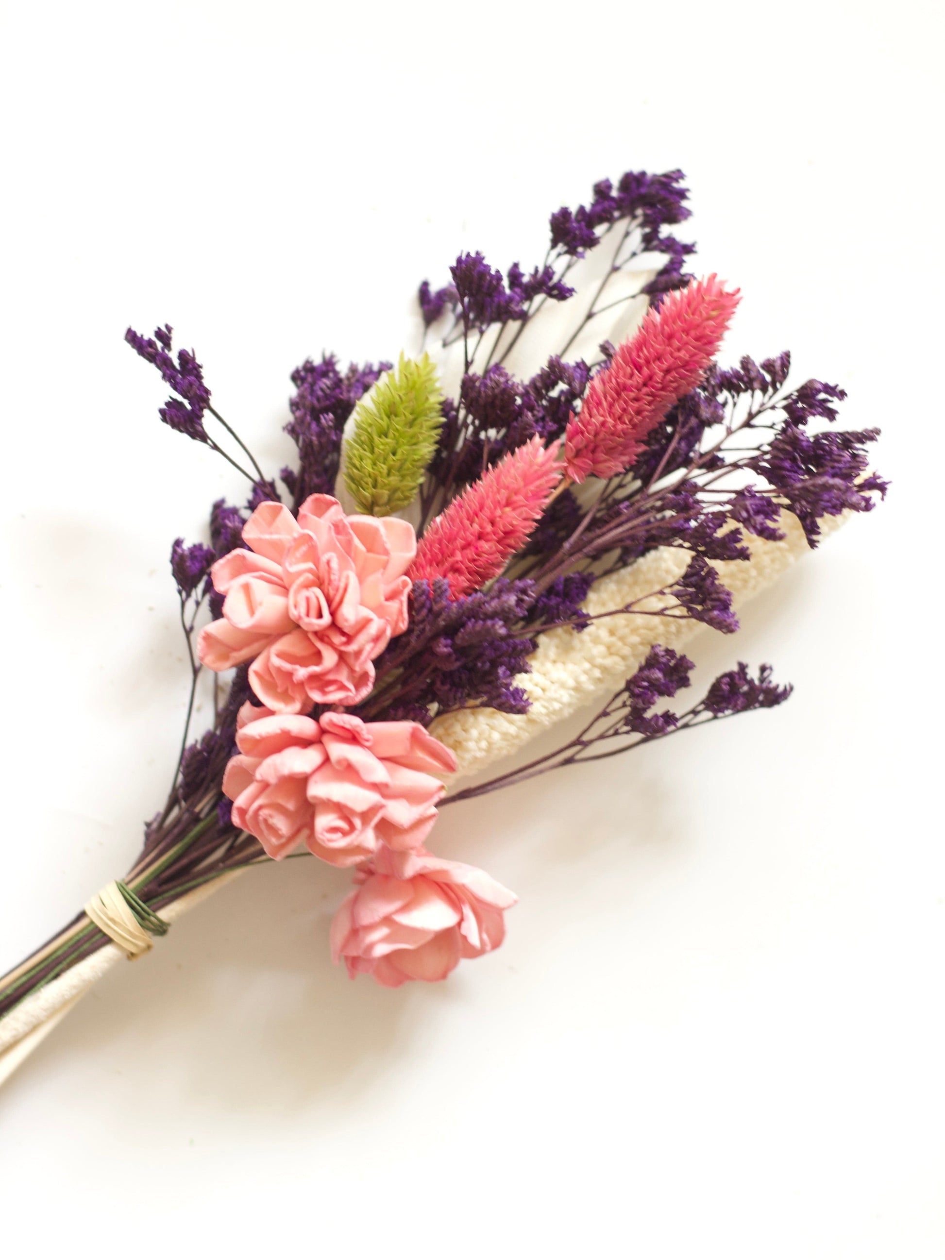 Dream Botanique Glass Vase with Botanical Flowers - Peony