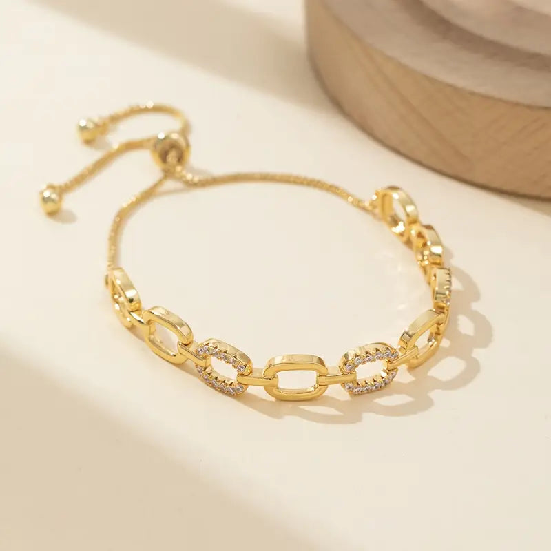 Copper Bracelet Women Zirconia - Gold Plated Jewelry