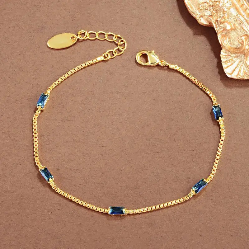 Zirconia Chain Bracelet Women - Elegant Daily Jewelry
