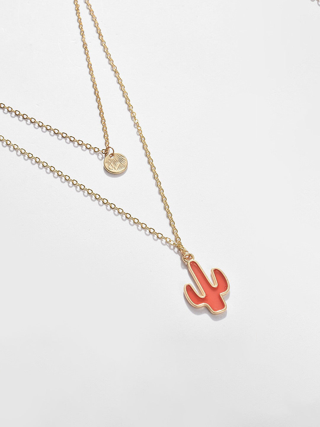 Gold-Plated Layered Necklace – Fashion Jewellery – Alloy – 37cm Length