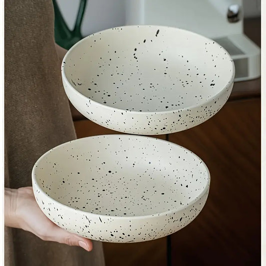Korean Ceramic Salad Bowls - 8 Inch Deep, Handmade