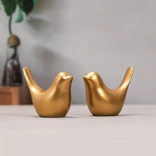 Resin Figurines - Home Decor Statues (2-Piece Set)