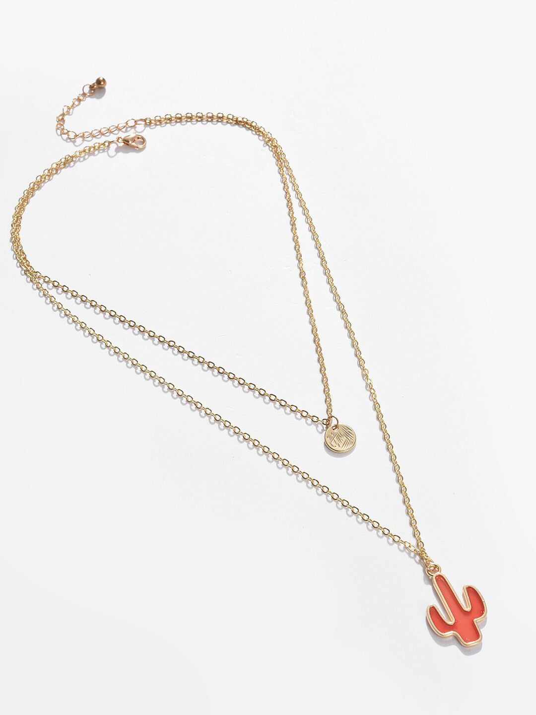 Gold-Plated Layered Necklace – Fashion Jewellery – Alloy – 37cm Length
