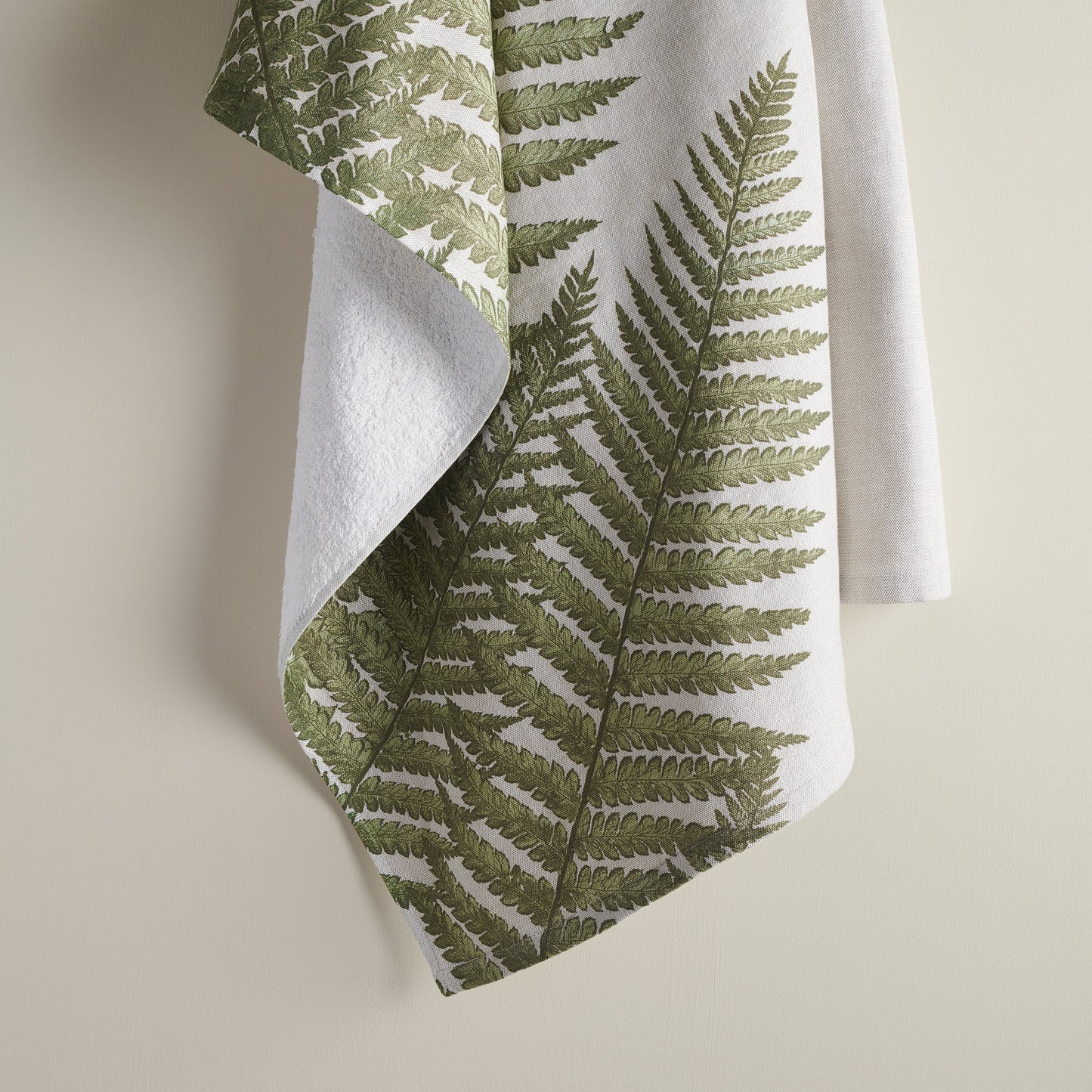 Hammam Terry Bamboo Cotton Towel - Fern Print