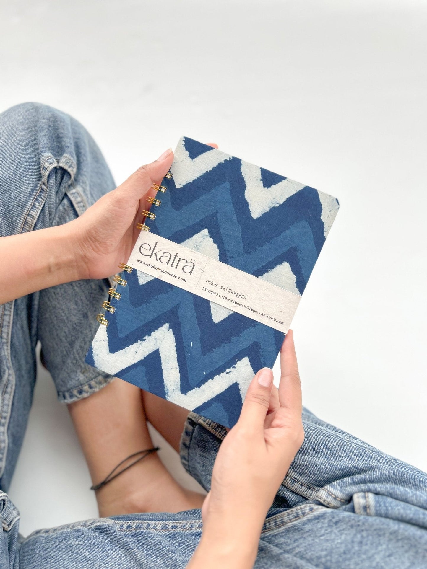 Wire-Bound Journal - Handcrafted, A5 Ruled, 100 GSM Sustainable