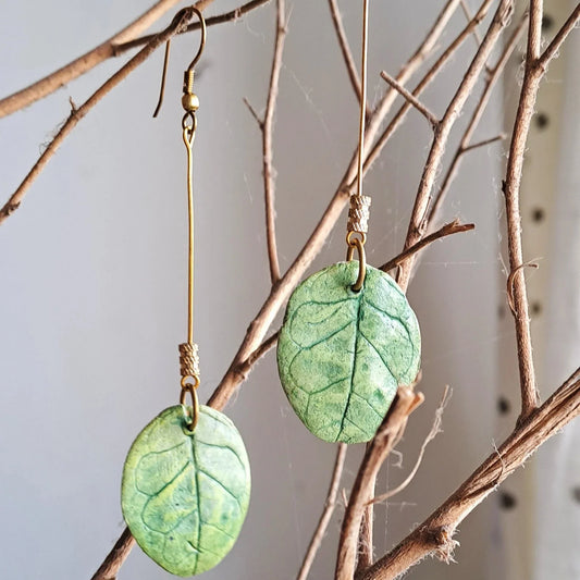 Jasmine dangling leaf Earrings
