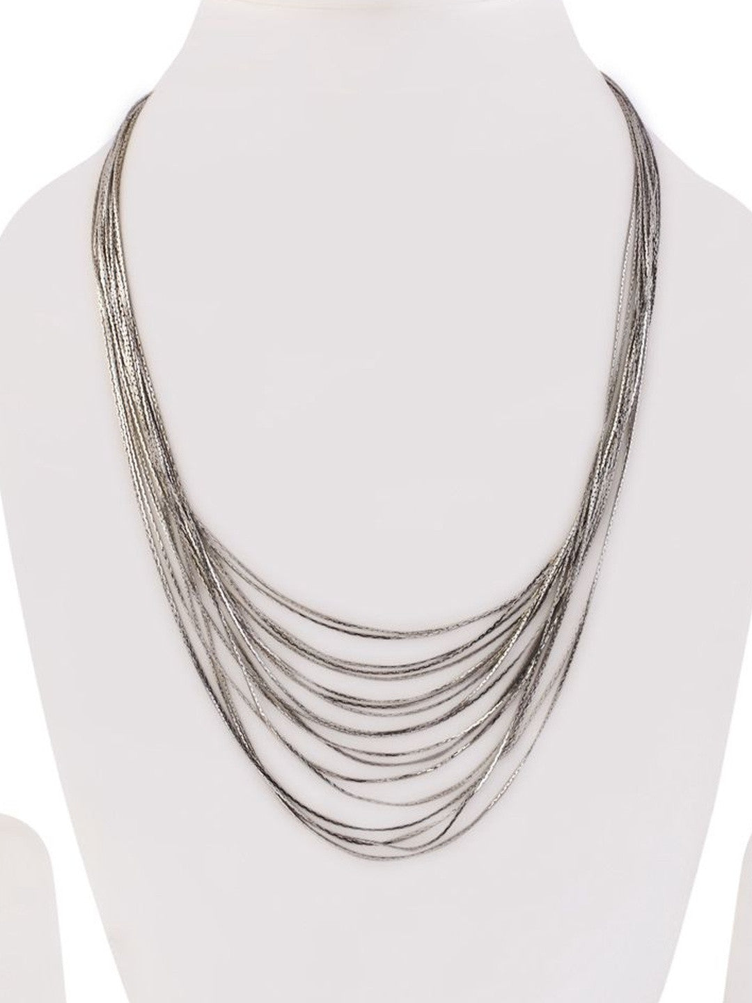 Women's Statement Necklace – Fashion Jewellery – Silver-Plated Alloy – Individual Unit