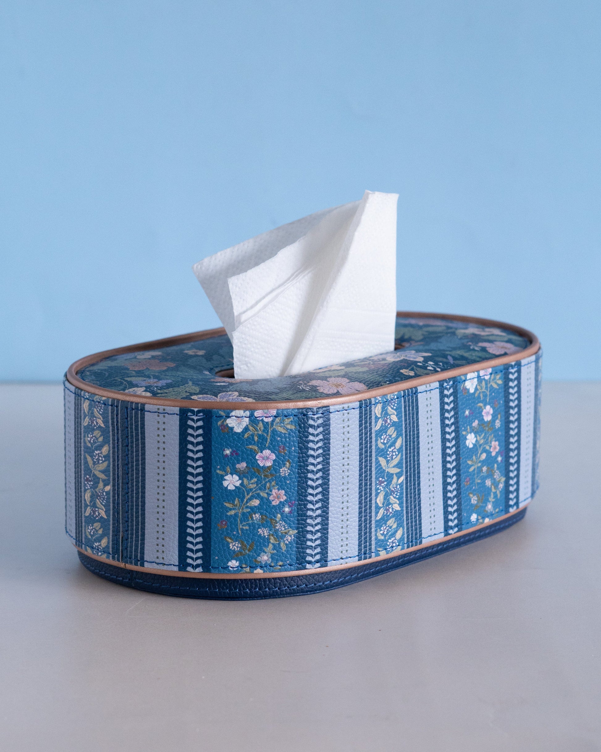 Midnight Meadow Vegan Leather Tissue Box