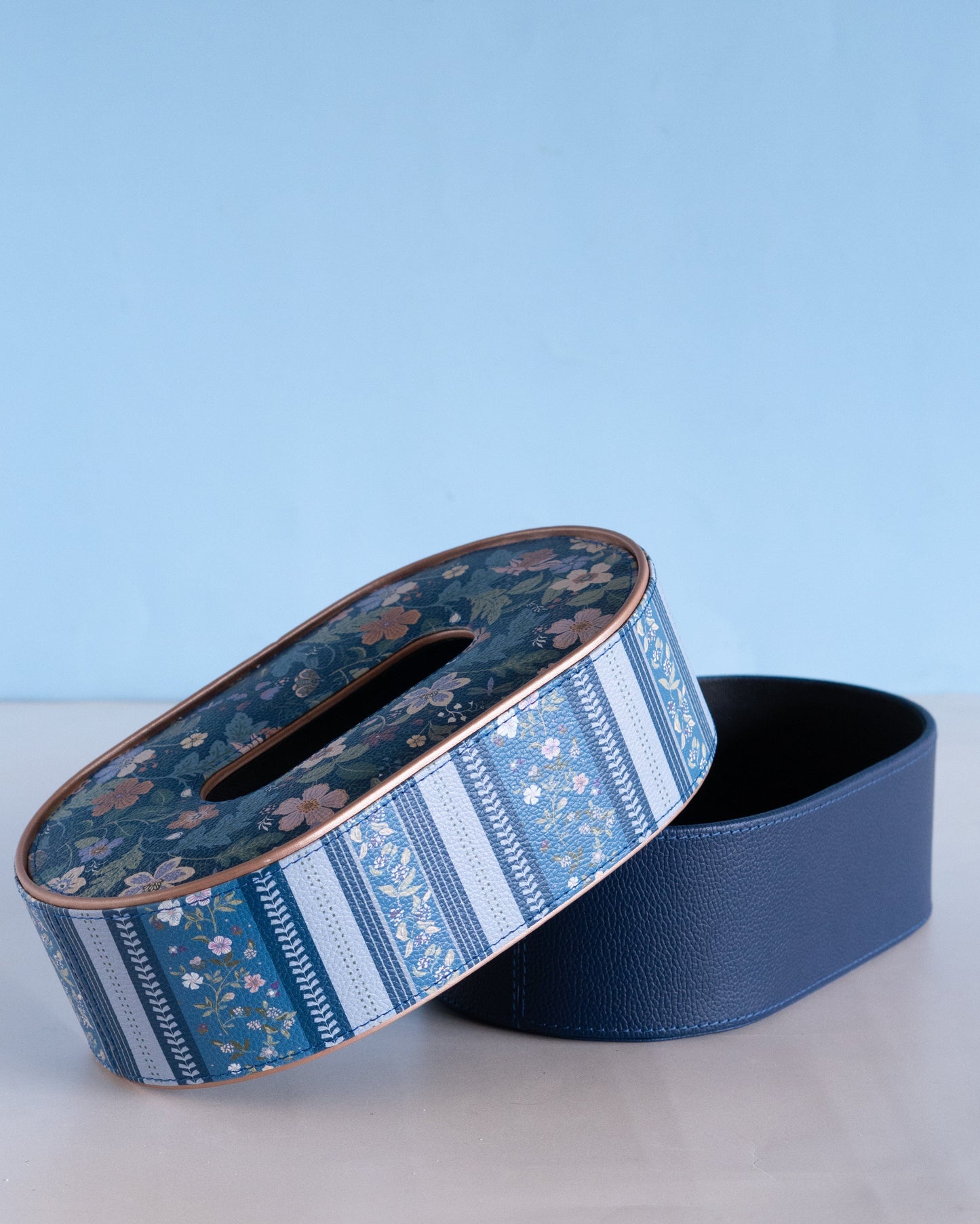 Midnight Meadow Vegan Leather Tissue Box