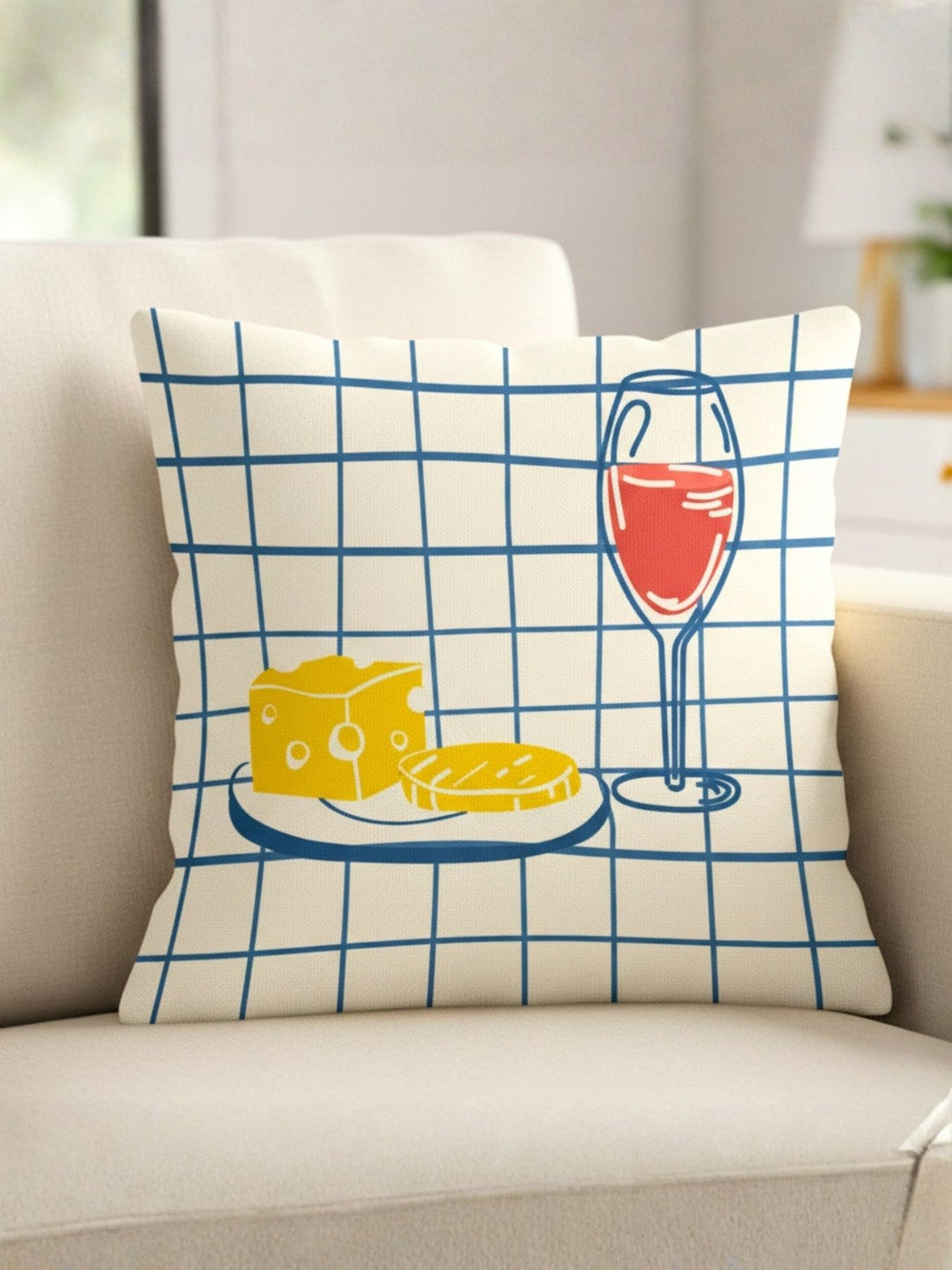 Set of 5 Decorative Cushion Covers – Cotton – Versatile Patterns – 16x16 Inch (40x40 cm)
