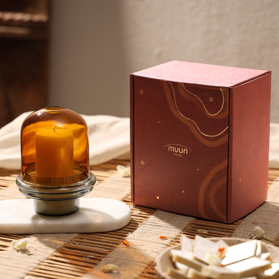Borosilicate Glass Dome Candle Holder