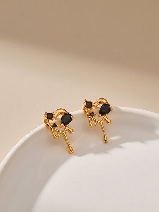 Contemporary Studs – Fashion Earrings – Multicoloured Alloy – Retail Assortment