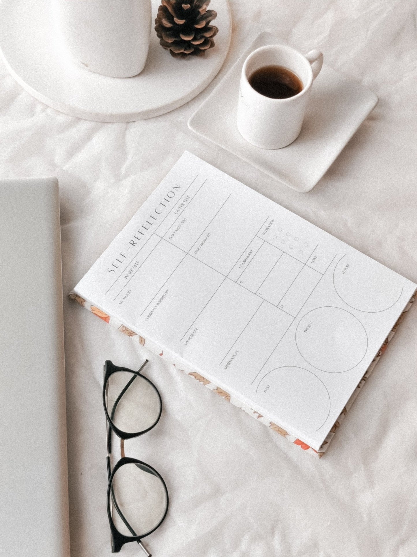 Writing Pad For Self Reflection - Mental Wellbeing Focus