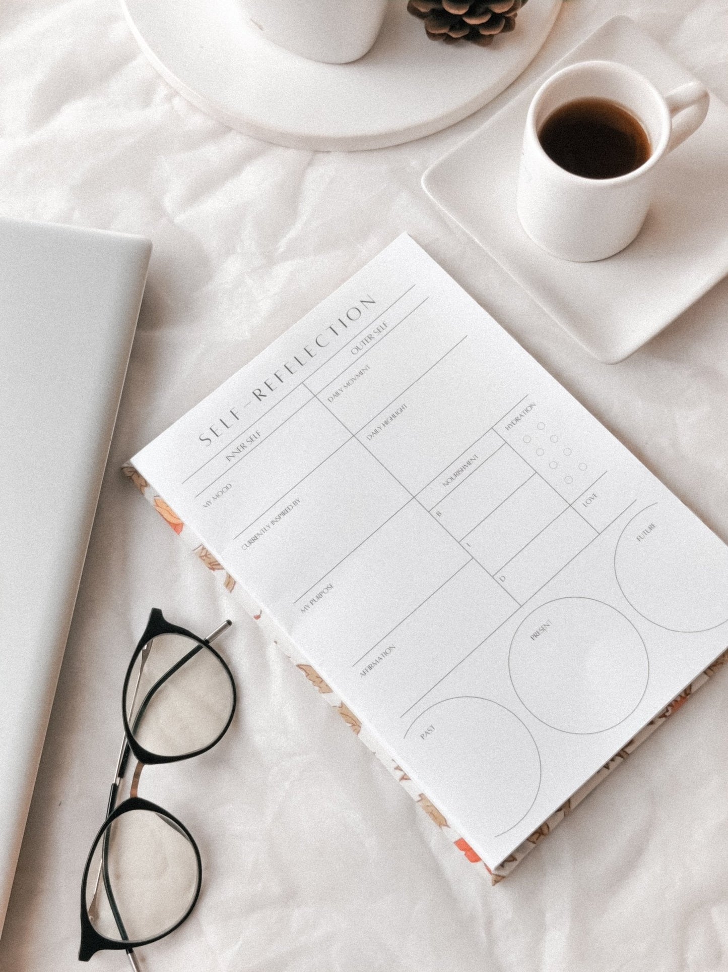 Writing Pad For Self Reflection - Mental Wellbeing Focus