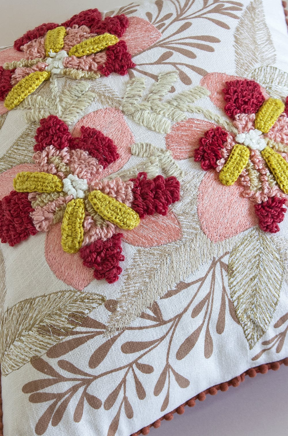 Sienna Embroidered Cushion Cover