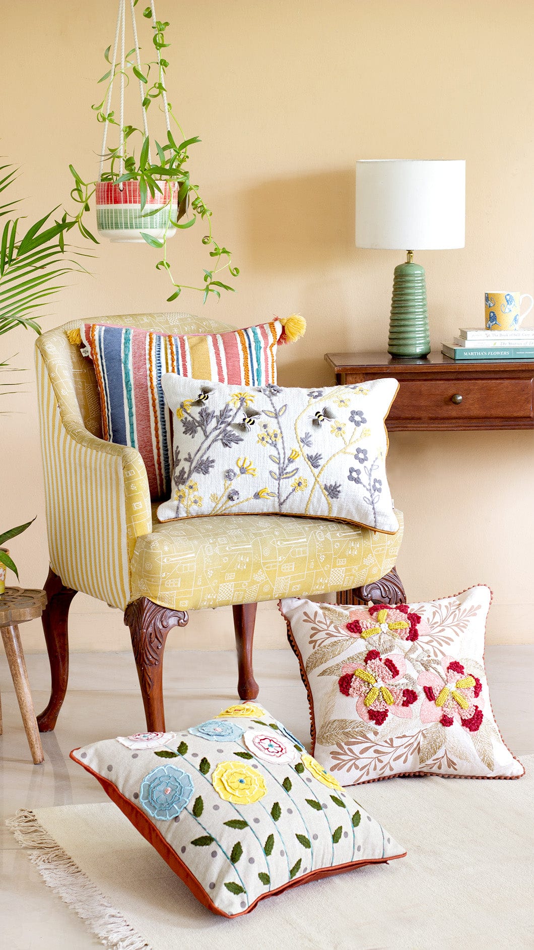 Sienna Embroidered Cushion Cover