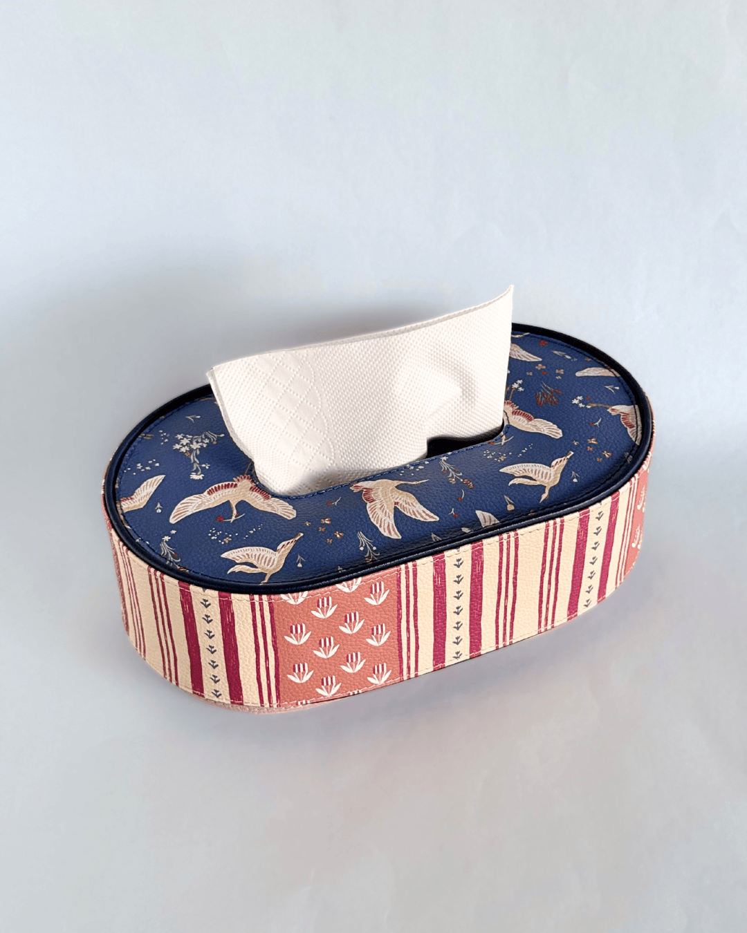 Storage Airborne Vegan Leather Tissue Box