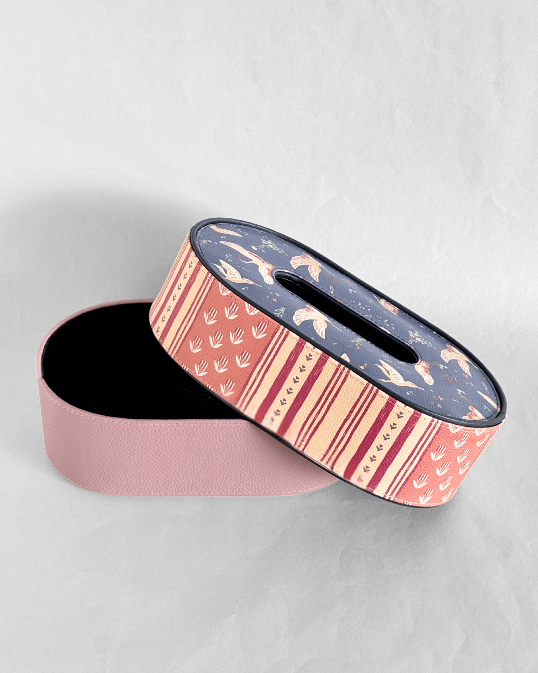 Storage Airborne Vegan Leather Tissue Box