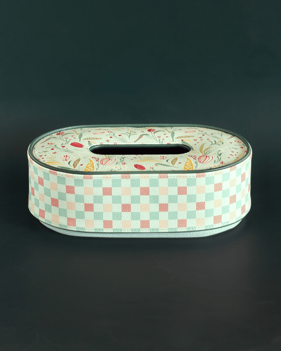 Storage Tulip Garden Vegan Leather Tissue Box