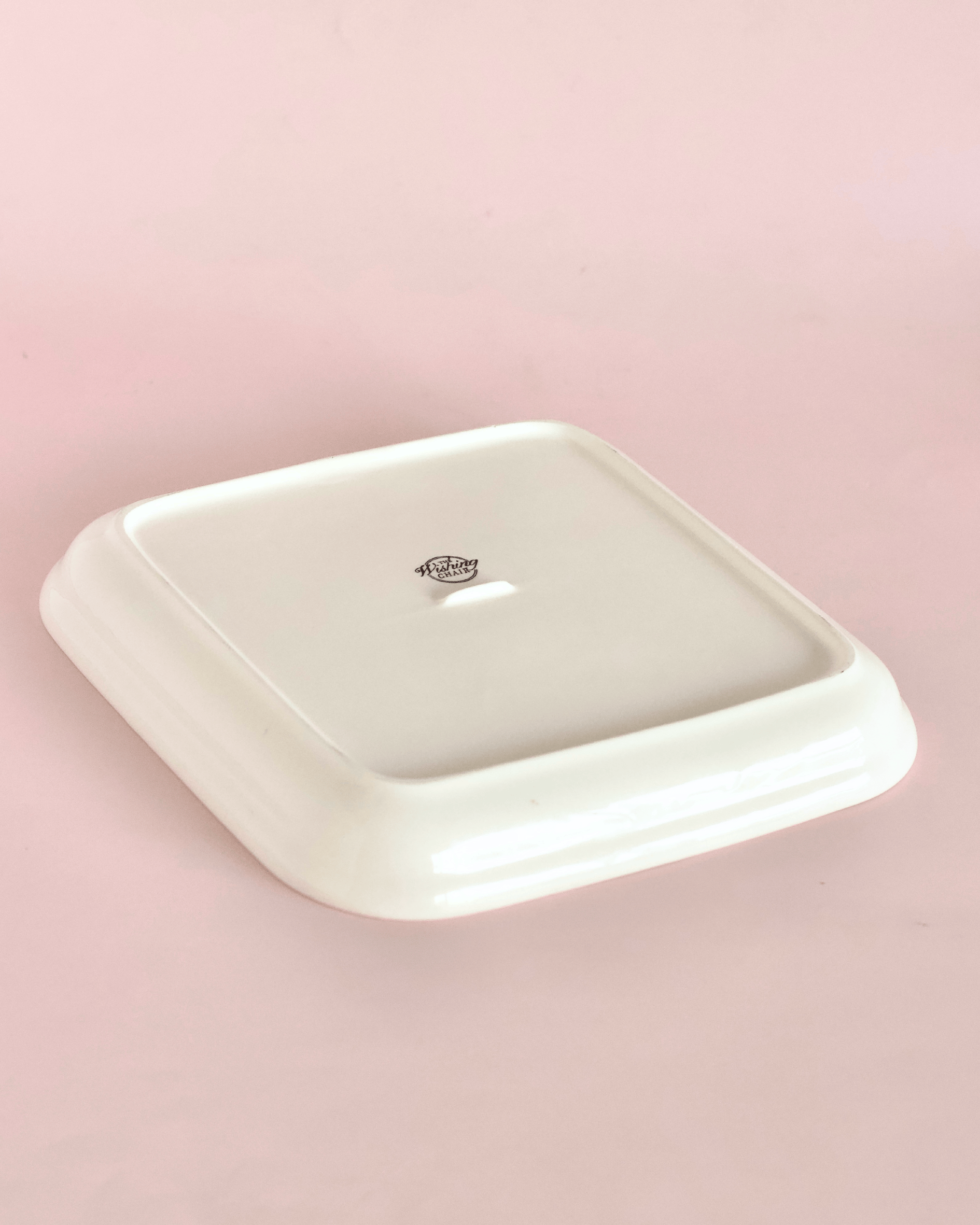 Sundrop Handpainted Ceramic Square Platter 20.5 cm