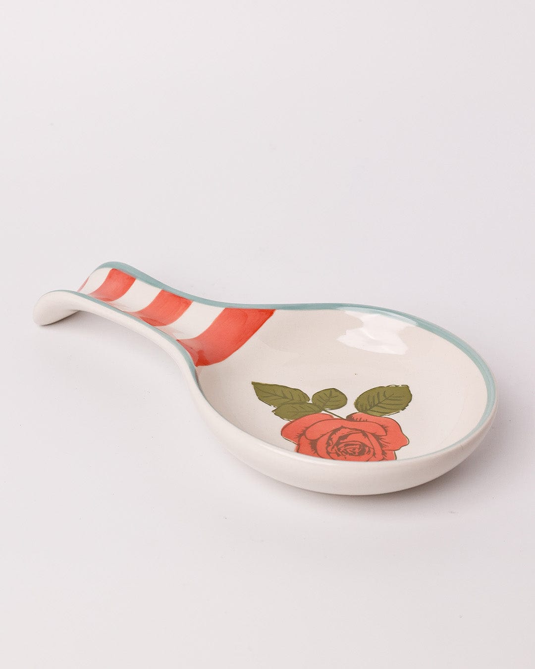 Tea Garden Handpainted Ceramic Spoon Rest