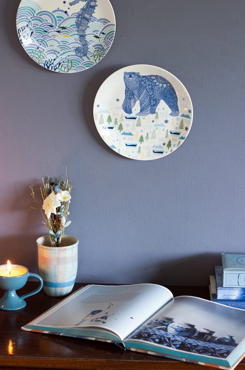 Animal Illustrative  Series Wall Plate - Bear