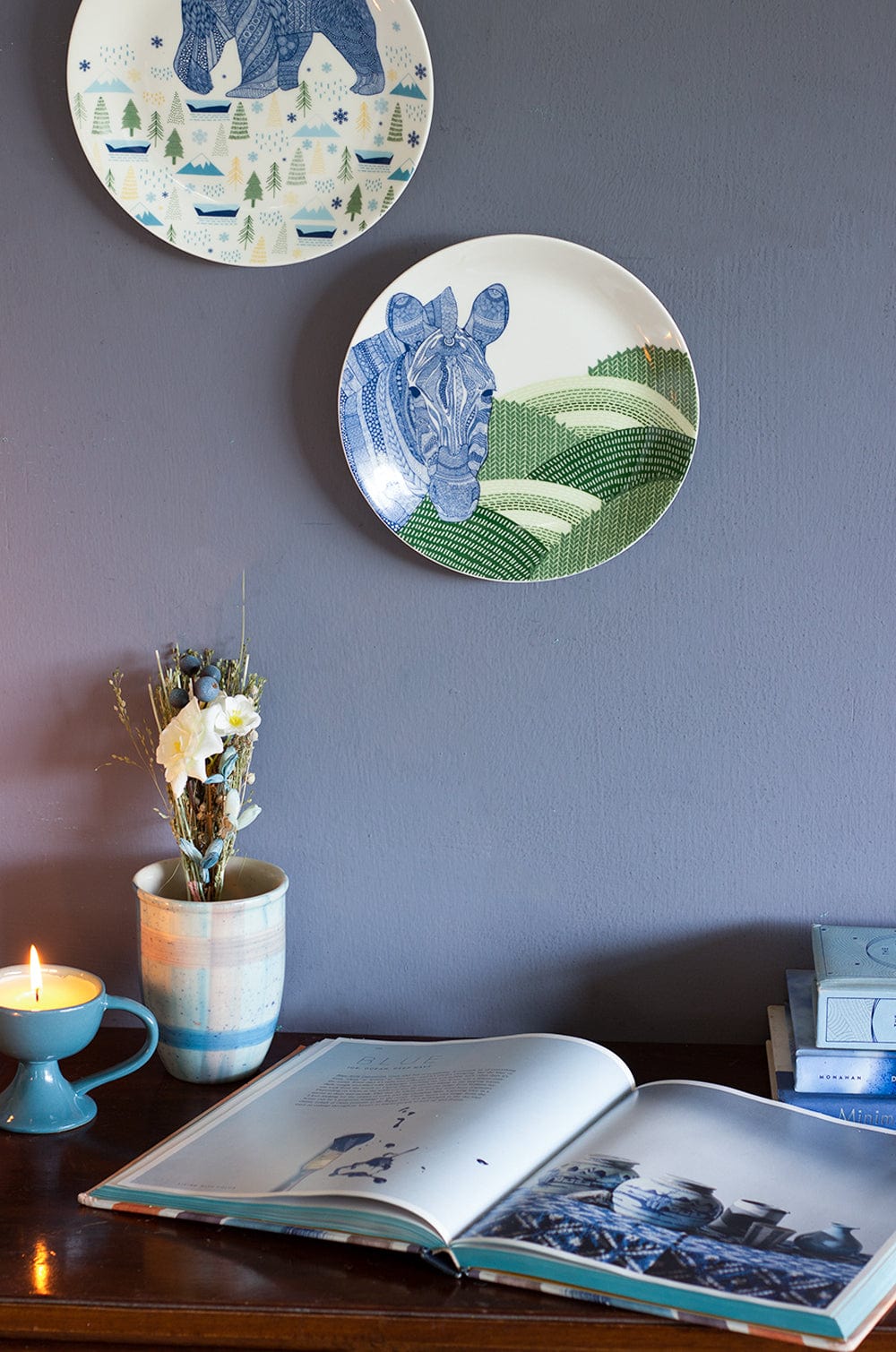 Animal Illustrative Series Wall Plate - Zebra