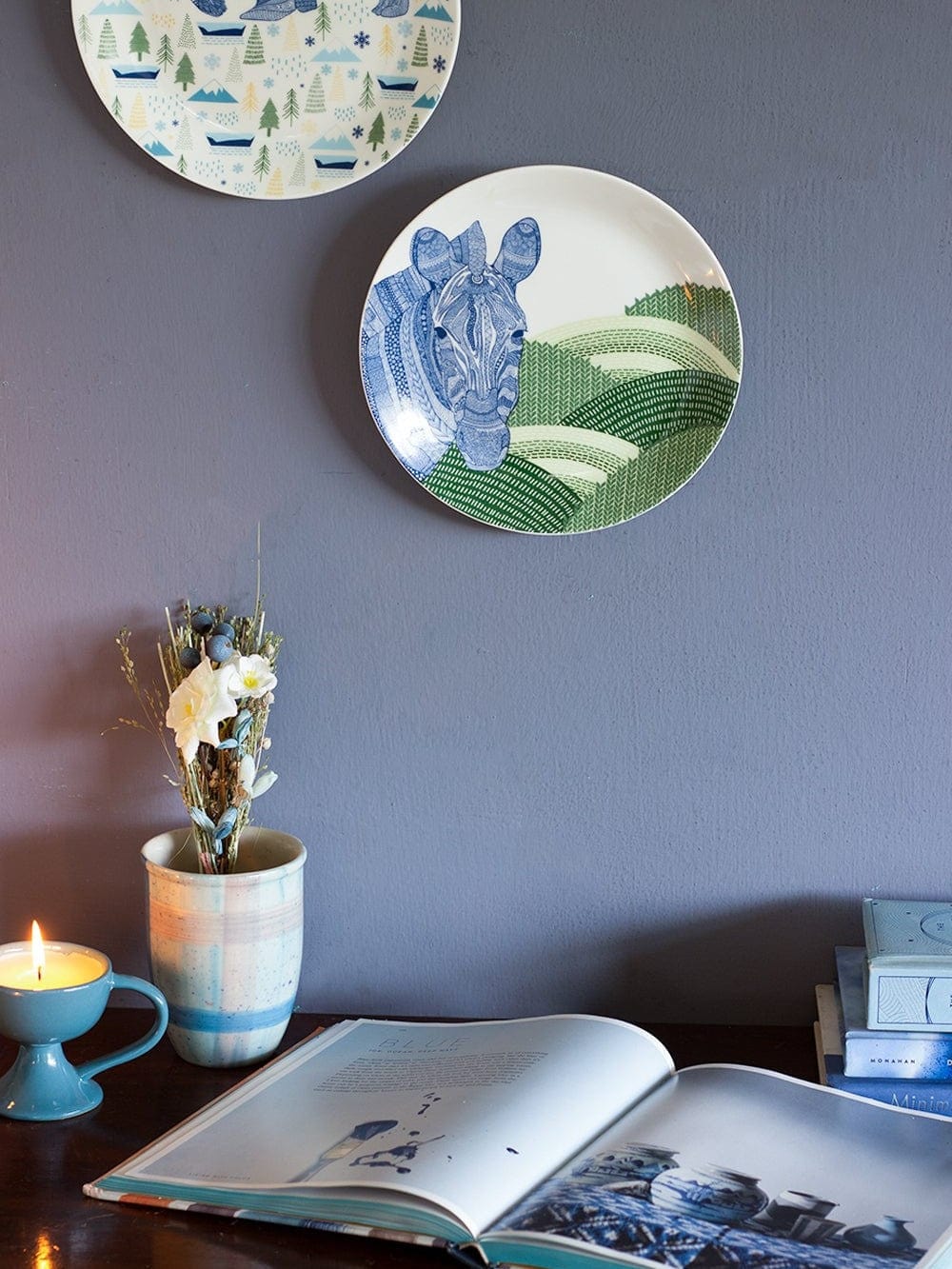 Animal Illustrative Series Wall Plates Set of 3