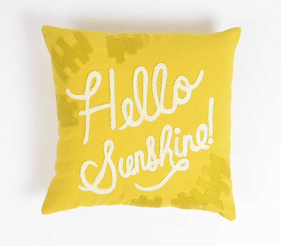 Embroidered Cotton Cushion Cover