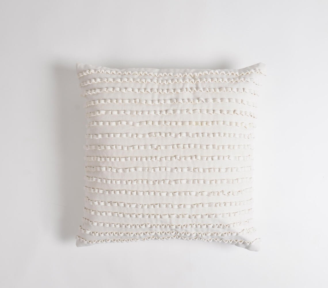 Embellished Ivory Cushion Cover